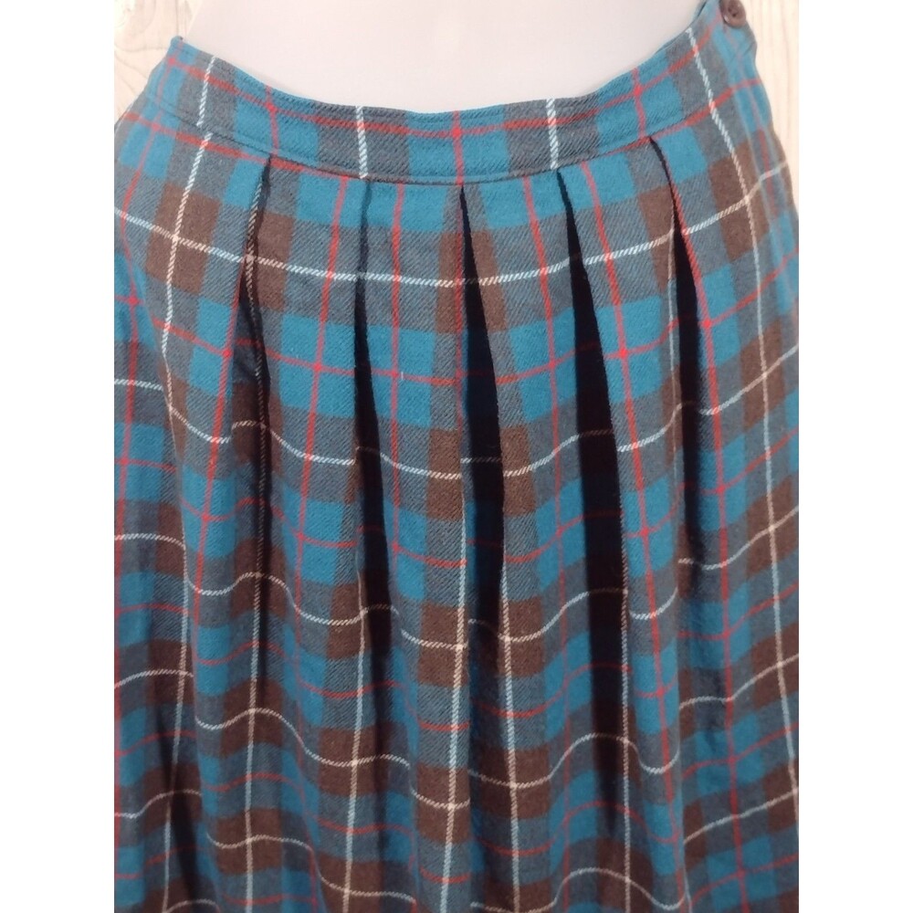 Vintage Pendleton Skirt Authentic Mac Kinnon Hunting Tartan Wool Size 10 USA - Picture 5 of 16